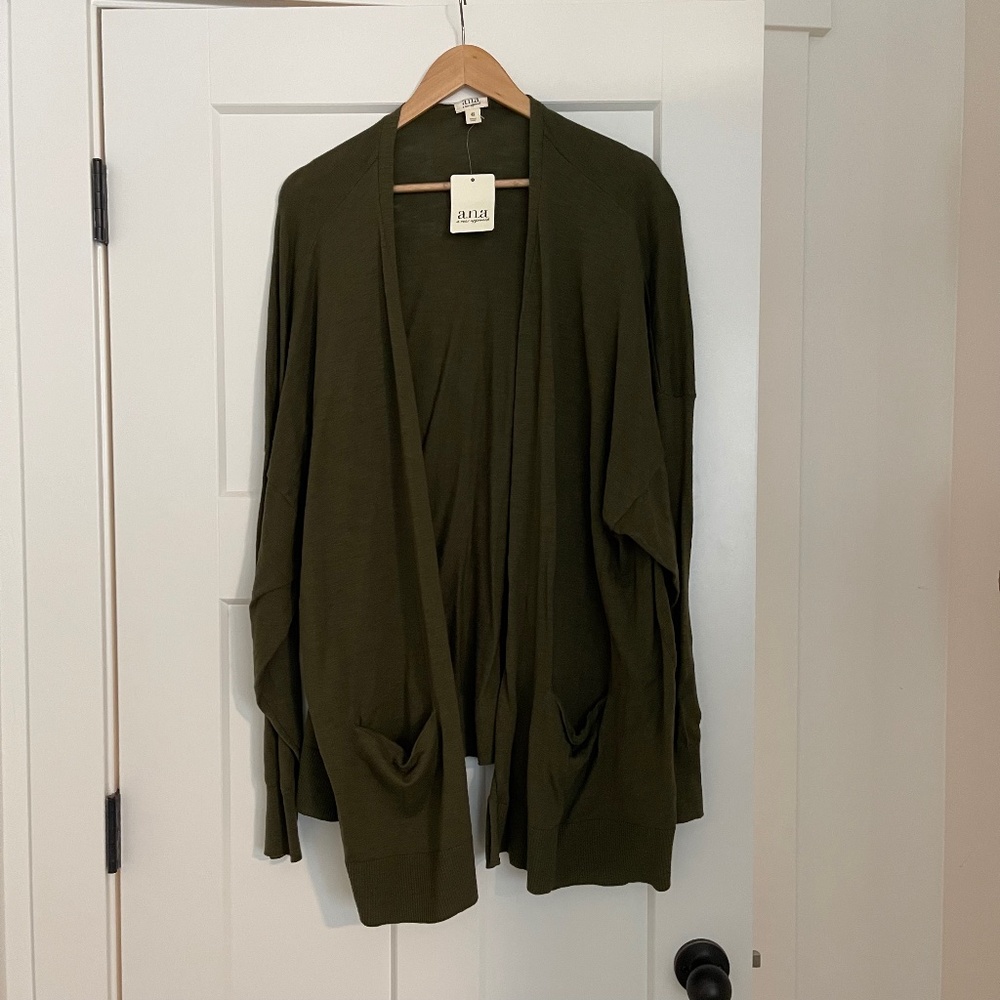 NWT a.n.a. Long Sleeve Cardigan with Pockets Size 4x
